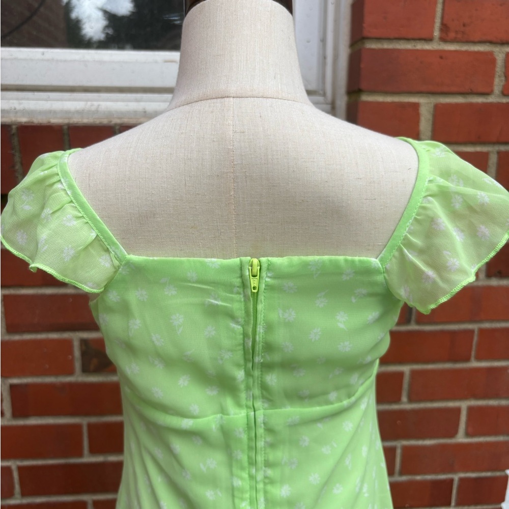 Art Class girls gorgeous green dress with white flowers size M (8) - Picture 7 of 10